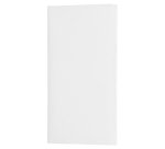 paquet de 50 serviettes pochettes pliées en non tissé, 40x40 cm format plié 10x20 cm blanc