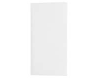 paquet de 50 serviettes pochettes pliées en non tissé, 40x40 cm format plié 10x20 cm blanc