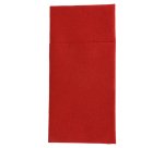 paquet de 50 serviettes pochettes pliées en non tissé, 40x40 cm format plié 10x20 cm bordeaux
