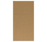 carton de 500 (10 sachets de 50) serviettes pochettes pliées, 40x40 cm format plié 10x20 cmm caramel
