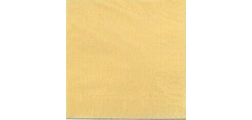 carton de 1200 (24 paquets de 50) serviettes en papier ouate 2 plis, 33x33 cm, ivoire