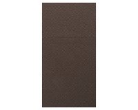 carton de 500 (10 sachets de 50) serviettes pochettes pliées, 40x40 cm format plié 10x20 cmm chocolat