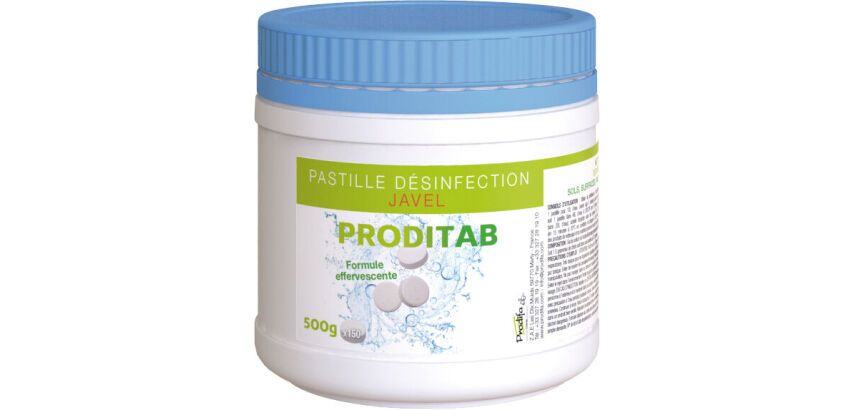 Pastille désinfection Javel Proditab - Boîte de 150