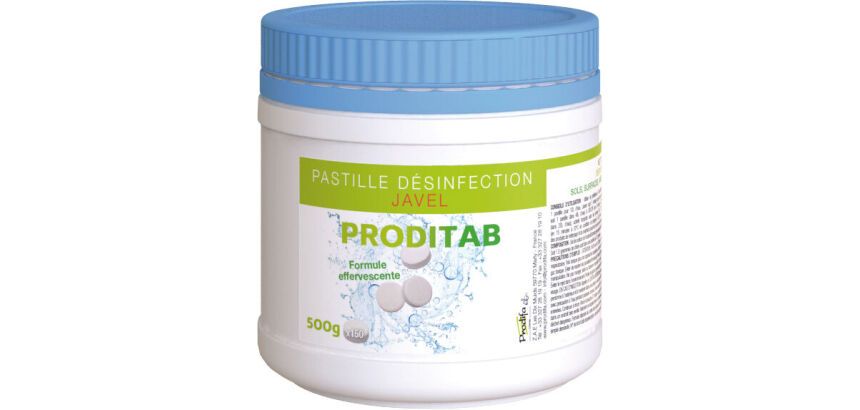 boîte de 150 pastilles javel 0.5 Kg