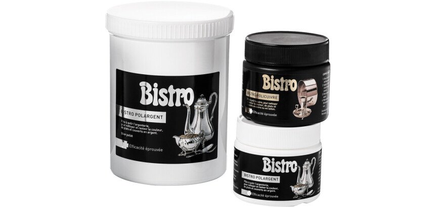 Pâte à polir l'argent Polargent Bistro - Pot de 150 ml