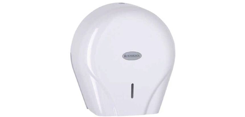 distributeur mural de papier hygiénique Jumbo en ABS blanc 310x132x333 mm