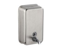 distributeur inox de savon 12,2x6,6x20,2 1l