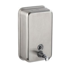 distributeur inox de savon 12,2x6,6x20,2 1l