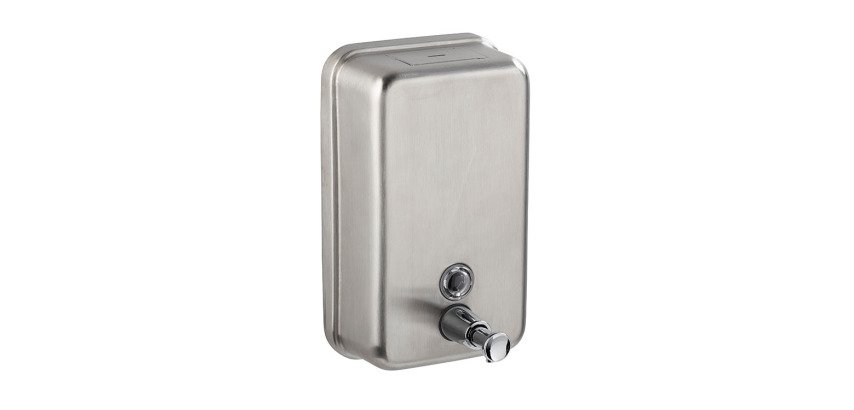 distributeur inox de savon 12,2x6,6x20,2 1l