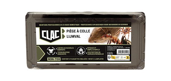 clac glu lot de 2 pièges à souris et à rats 25x12 cm