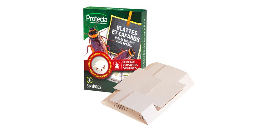 paquet de 5 pièges contre blattes et cafards