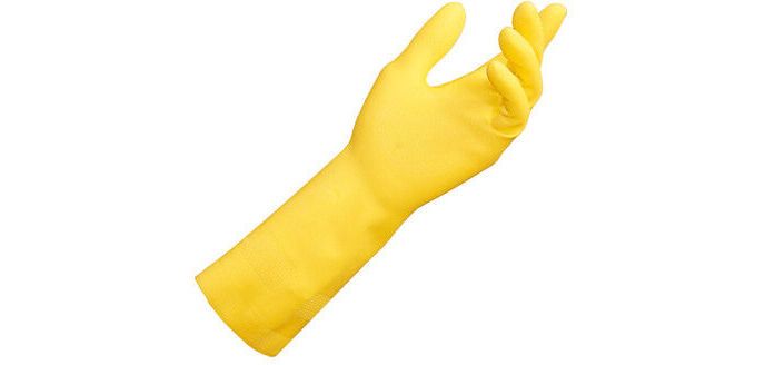 gants latex jaune 30 cm taille 6