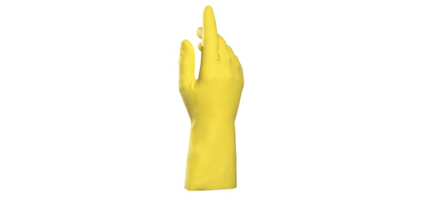 gants latex jaune 30 cm taille 10