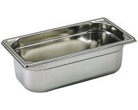 bac gastronorme plein inox - sans anse - GN 1/3 profondeur 6.5 cm