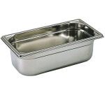 bac gastronorme plein inox - sans anse - GN 1/3 profondeur 10 cm
