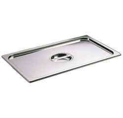 couvercle inox avec poignée GN 1/6 - pour bac gastronorme sans anse