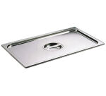 couvercle inox avec poignée GN 1/9 - pour bac gastronorme sans anse
