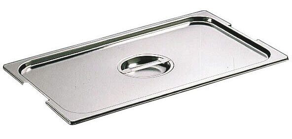 couvercle inox avec poignée GN 1/2 - pour bac gastronorme avec anses fixes ou escamotables