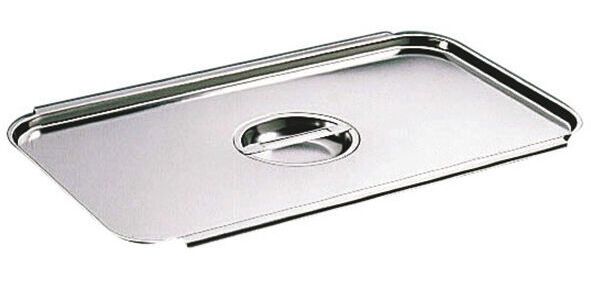 couvercle inox avec poignée GN 1/1 - pour bac gastronorme avec anses panier