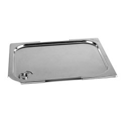 couvercle inox étanche GN 1/2 - pour bac gastronorme avec anses fixes ou escamotables