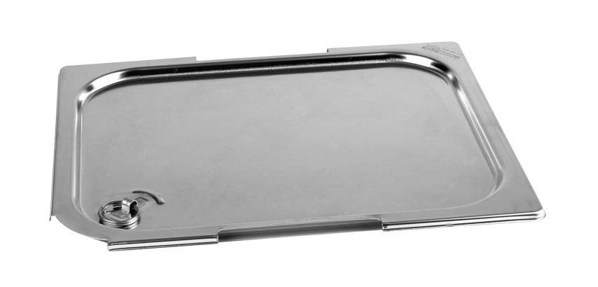 couvercle inox étanche GN 1/2 - pour bac gastronorme avec anses fixes ou escamotables