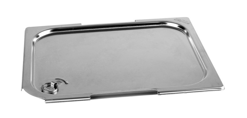 couvercle inox étanche GN 1/2 - pour bac gastronorme avec anses fixes ou escamotables