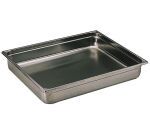 bac gastronorme plein inox - sans anse - GN 2/1 profondeur 10 cm