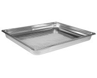 bac gastronorme perforé inox - sans anse - GN 2/1 profondeur 5.5 cm