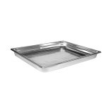 bac gastronorme perforé inox - sans anse - GN 2/1 profondeur 6.5 cm