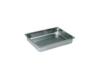 bac gastronorme perforé inox - sans anse - GN 2/1 profondeur 15 cm