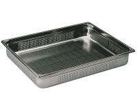 bac gastronorme perforé inox - sans anse - GN 2/1 profondeur 10 cm