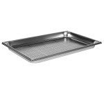 bac gastronorme perforé inox - sans anse - GN 1/1 profondeur 4 cm