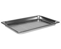 bac gastronorme perforé inox - sans anse - GN 1/1 profondeur 4 cm