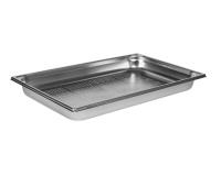 bac gastronorme perforé inox - sans anse - GN 1/1 profondeur 5.5 cm