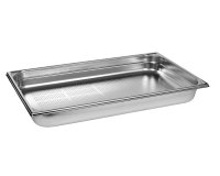 bac gastronorme perforé inox - sans anse - GN 1/1 profondeur 6.5 cm