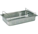 bac gastronorme perforé inox - avec anses panier - GN 1/1 profondeur 15 cm