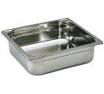 bac gastronorme plein inox - sans anse - GN 2/3 profondeur 10 cm