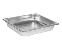 bac gastronorme perforé inox - sans anse - GN 2/3 profondeur 6.5 cm