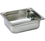 bac gastronorme plein inox - sans anse - GN 1/2 profondeur 4 cm