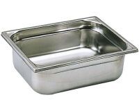bac gastronorme plein inox - sans anse - GN 1/2 profondeur 2 cm