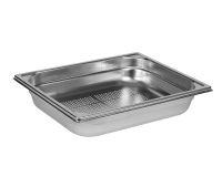 bac gastronorme perforé inox - sans anse - GN 1/2 profondeur 6.5 cm