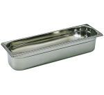 bac gastronorme plein inox - sans anse - GN 2/4 profondeur 6.5 cm