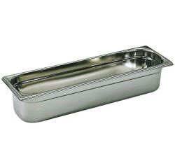 bac gastronorme plein inox - sans anse - GN 2/4 profondeur 10 cm