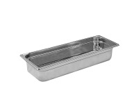 bac gastronorme perforé inox - sans anse - GN 2/4 profondeur 10 cm