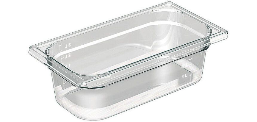 Cristal Plus bac gastronorme en copolyester - GN 1/3 profondeur 6.5 cm