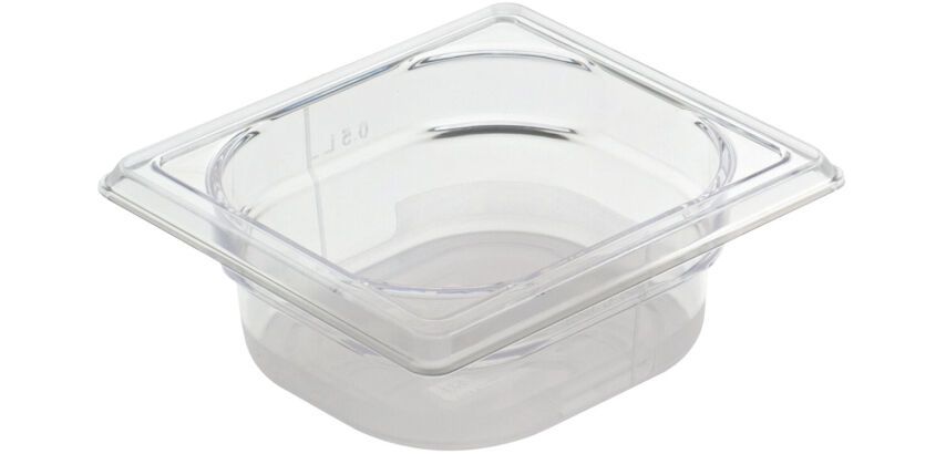 Cristal Plus bac gastronorme en copolyester - GN 1/6 profondeur 15 cm