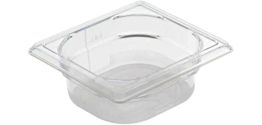Cristal Plus bac gastronorme en copolyester - GN 1/6 profondeur 15 cm