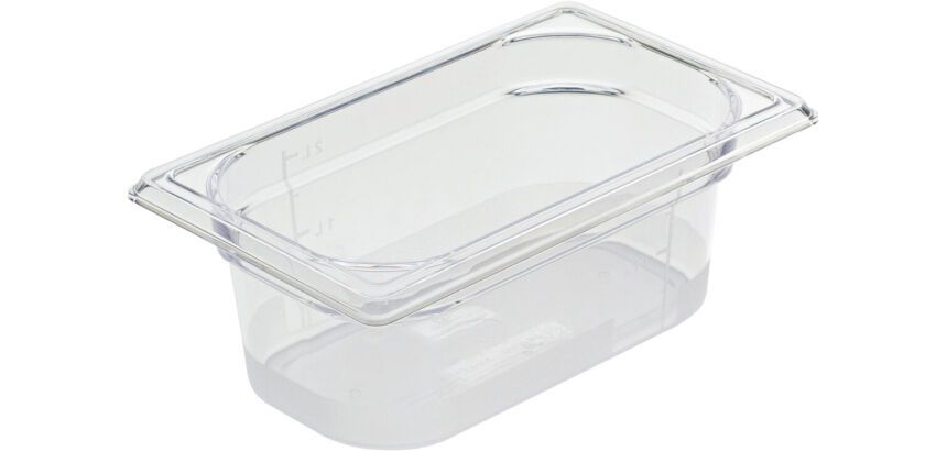 Cristal Plus bac gastronorme en copolyester - GN 1/9 profondeur 10 cm