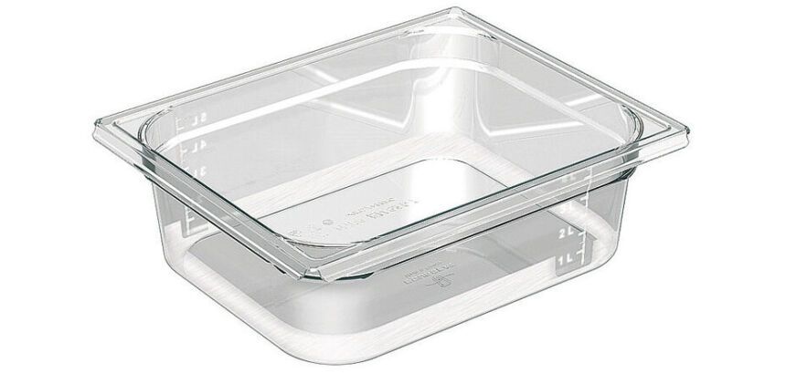 Cristal Plus bac gastronorme en copolyester - GN 1/2 profondeur 10 cm