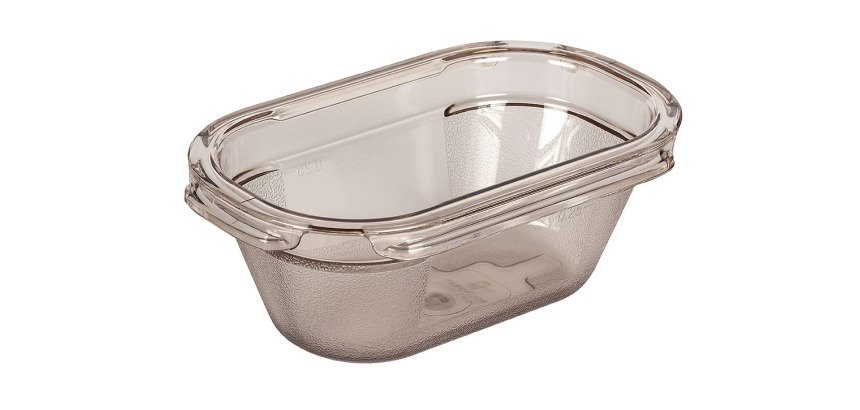 Alto Plus bac gastronorme en copolyester fumé - GN 1/9 profondeur 6.5 cm